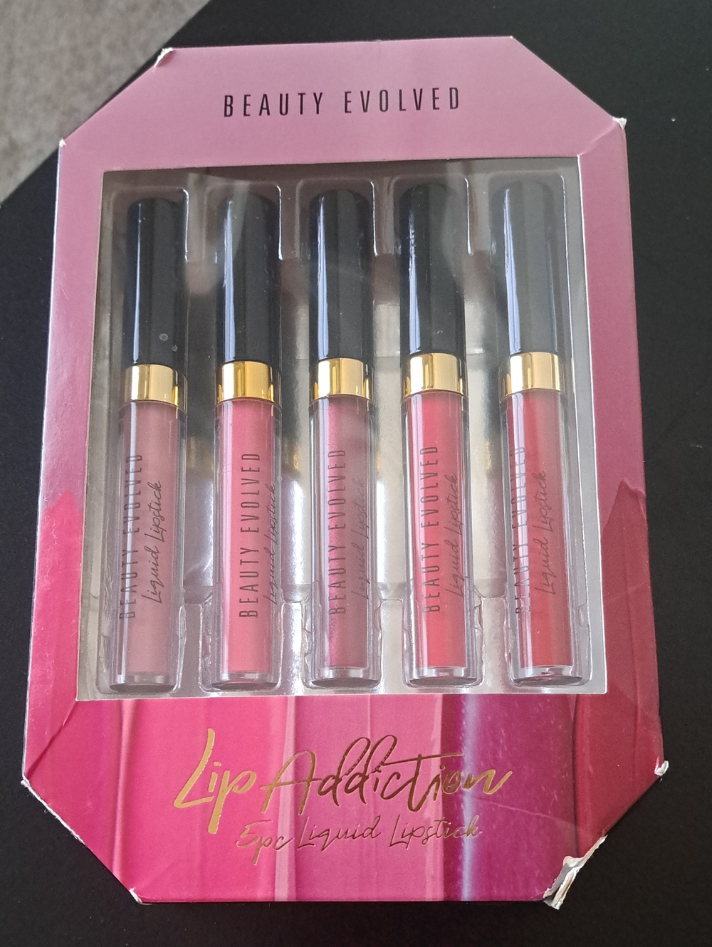 Lip Addiction Liquid Lipstick Set — Pink Tones